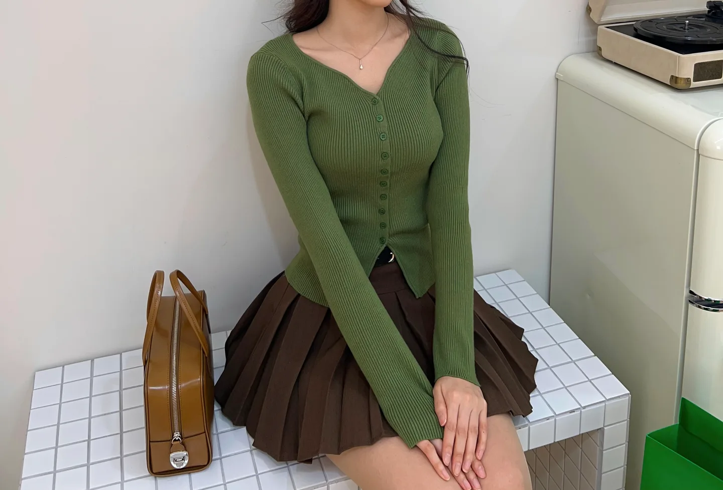 하트 골지니트5color - knit 상세 35