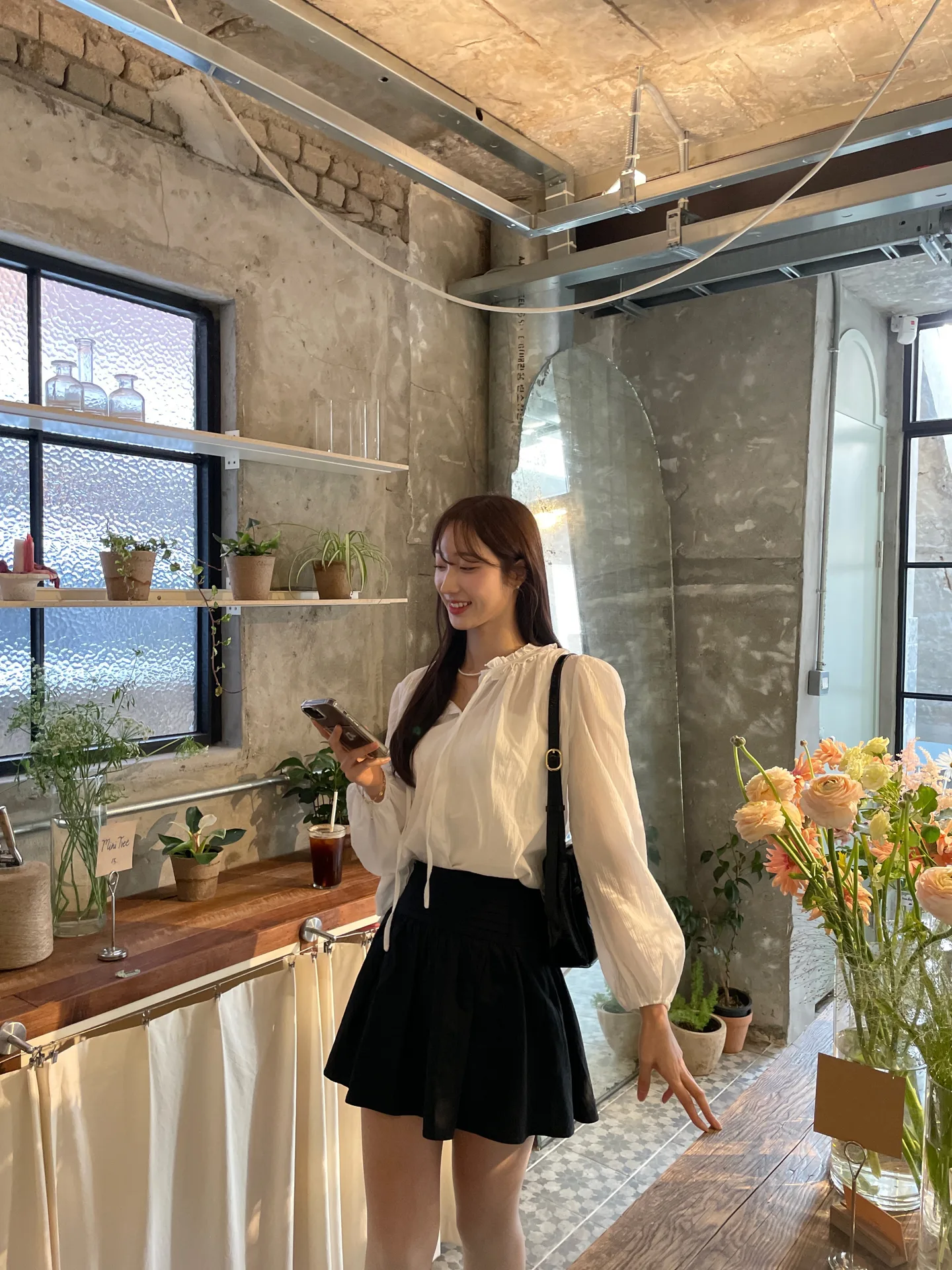 퓨어 옆지퍼 러블리 a라인 플레어 코튼스커트 - sk 상세 8