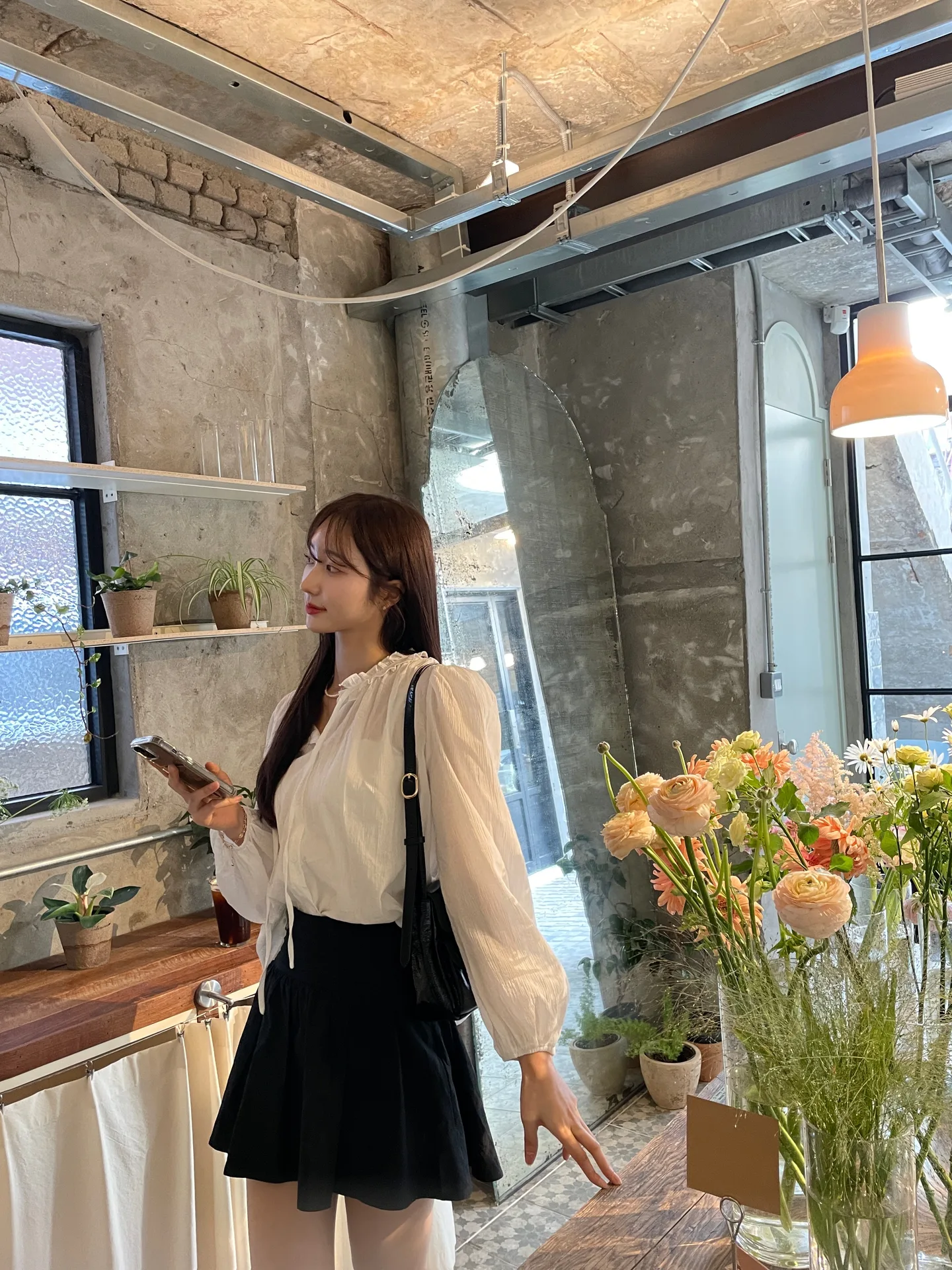 퓨어 옆지퍼 러블리 a라인 플레어 코튼스커트 - sk 상세 9