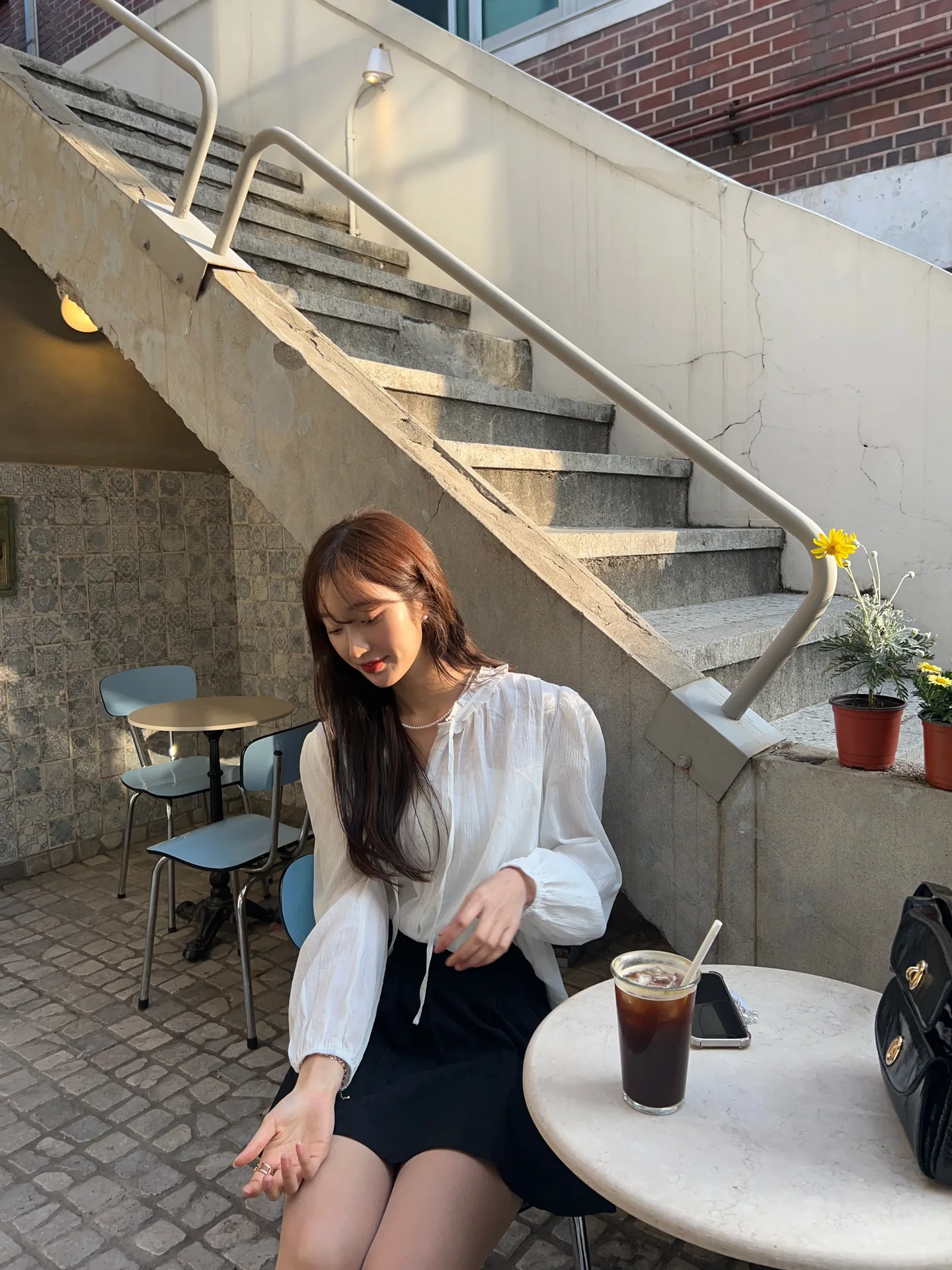 퓨어 옆지퍼 러블리 a라인 플레어 코튼스커트 - sk 상세 10