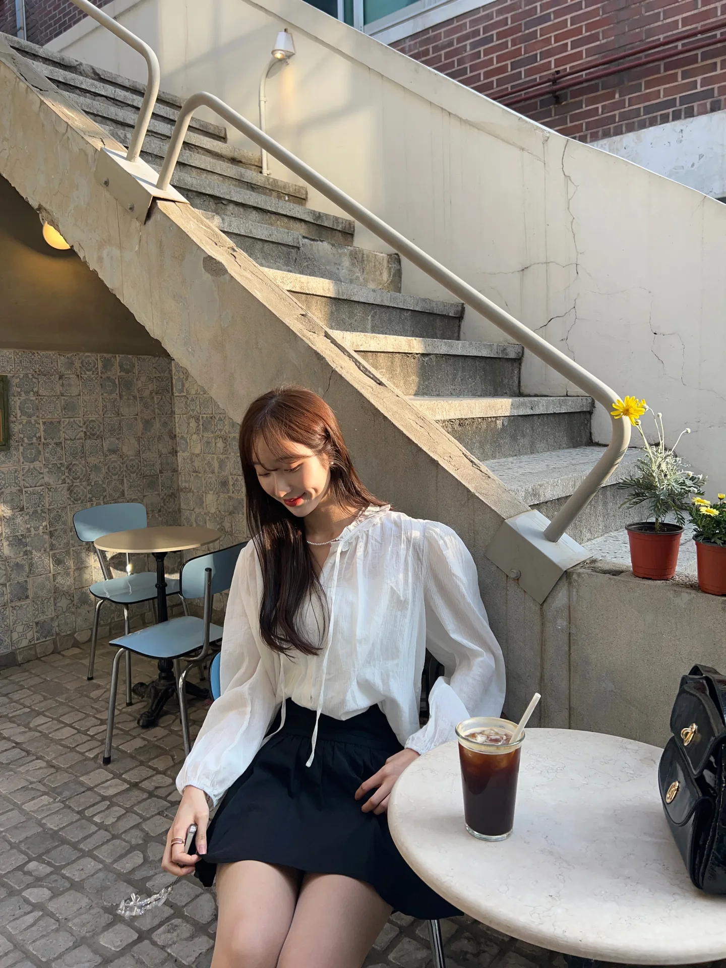 퓨어 옆지퍼 러블리 a라인 플레어 코튼스커트 - sk 상세 24