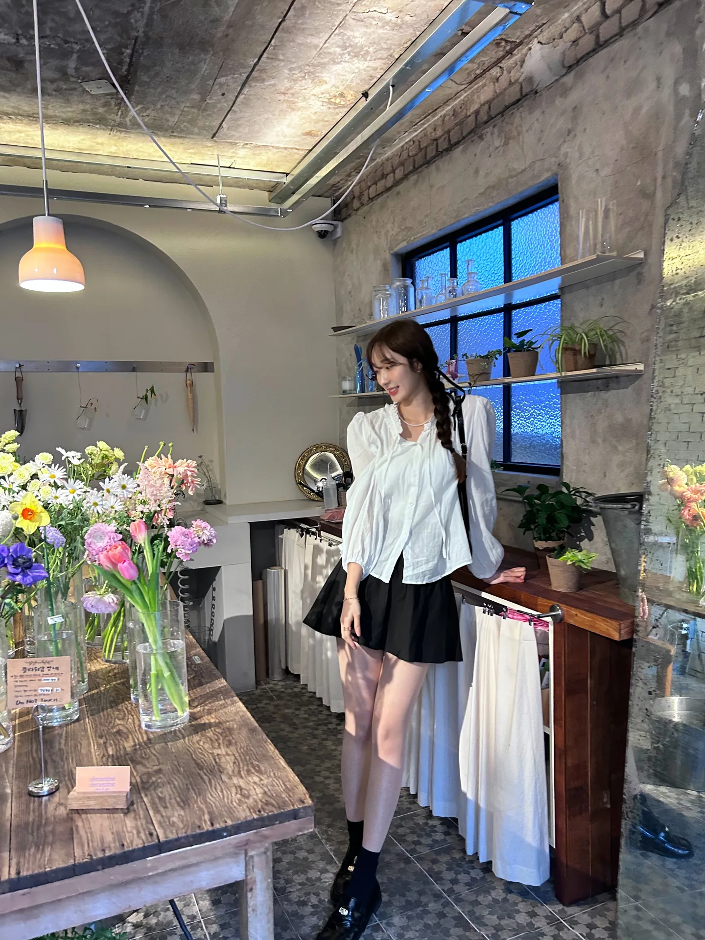 퓨어 옆지퍼 러블리 a라인 플레어 코튼스커트 - sk 상세 13