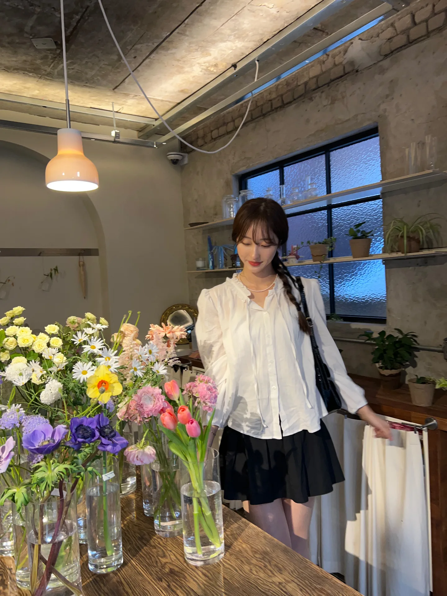 퓨어 옆지퍼 러블리 a라인 플레어 코튼스커트 - sk 상세 15