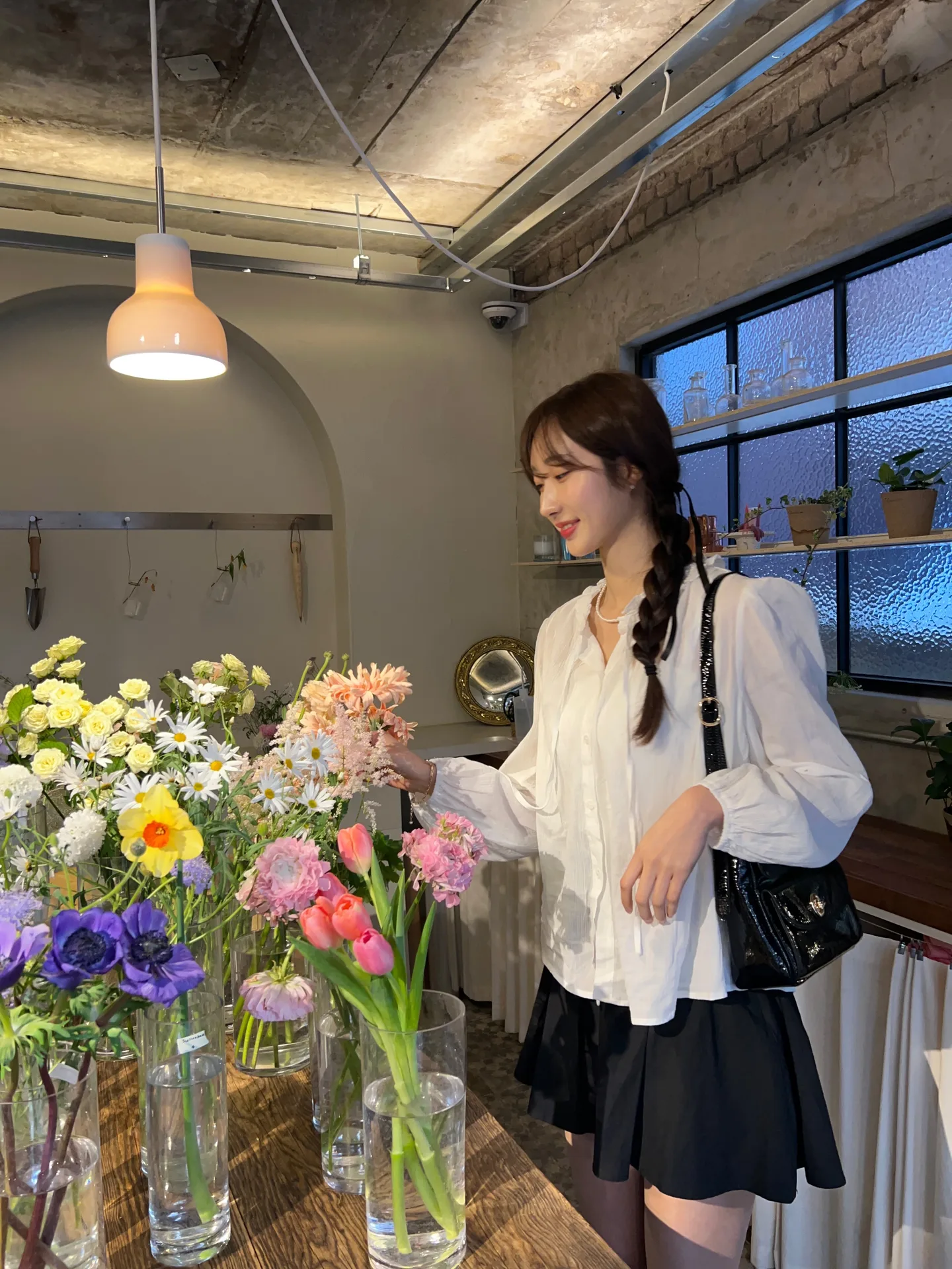 퓨어 옆지퍼 러블리 a라인 플레어 코튼스커트 - sk 상세 16