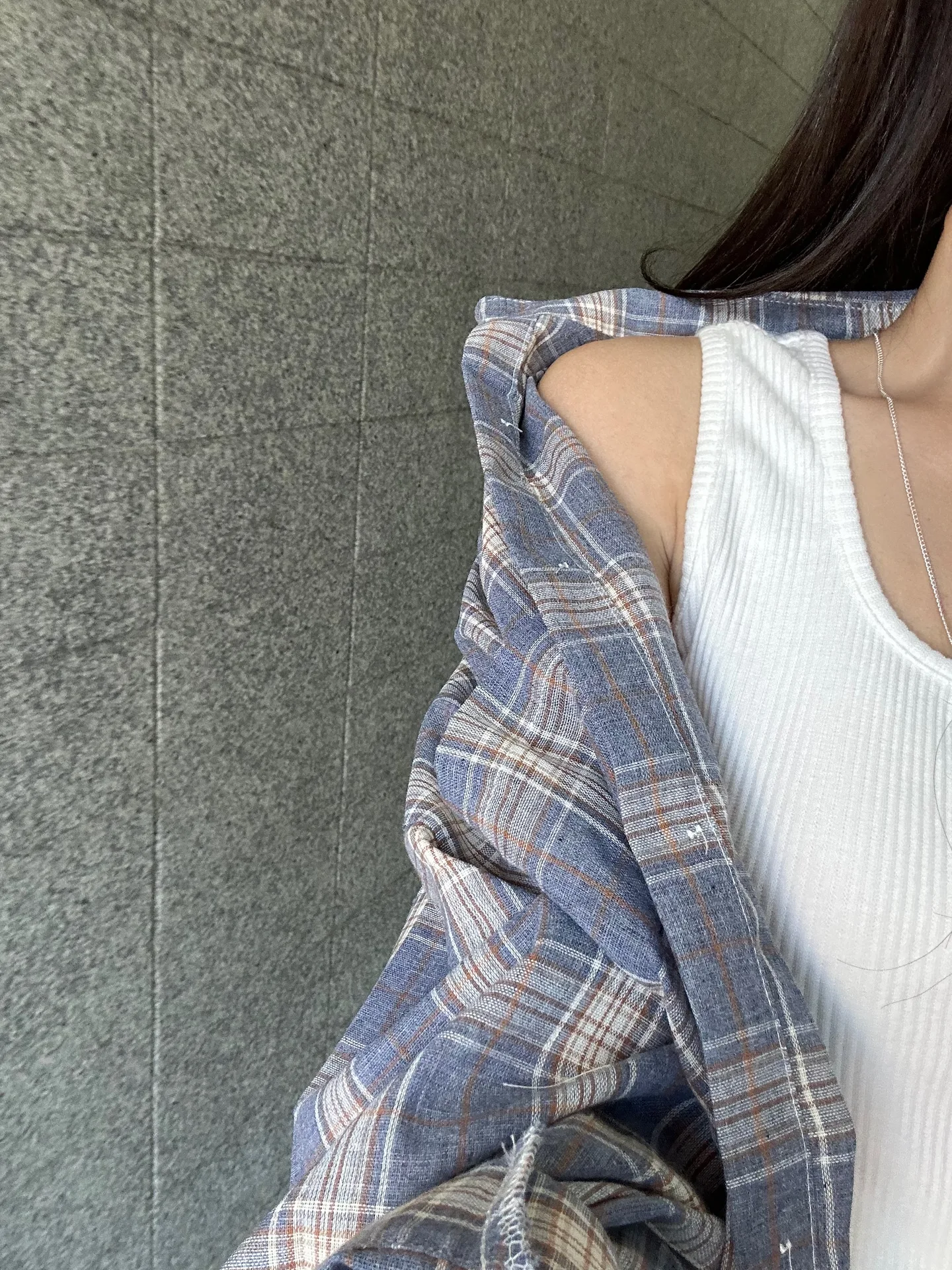 스퀘어넥 민소매 데일리 기본 골지 나시 - tee 상세 18