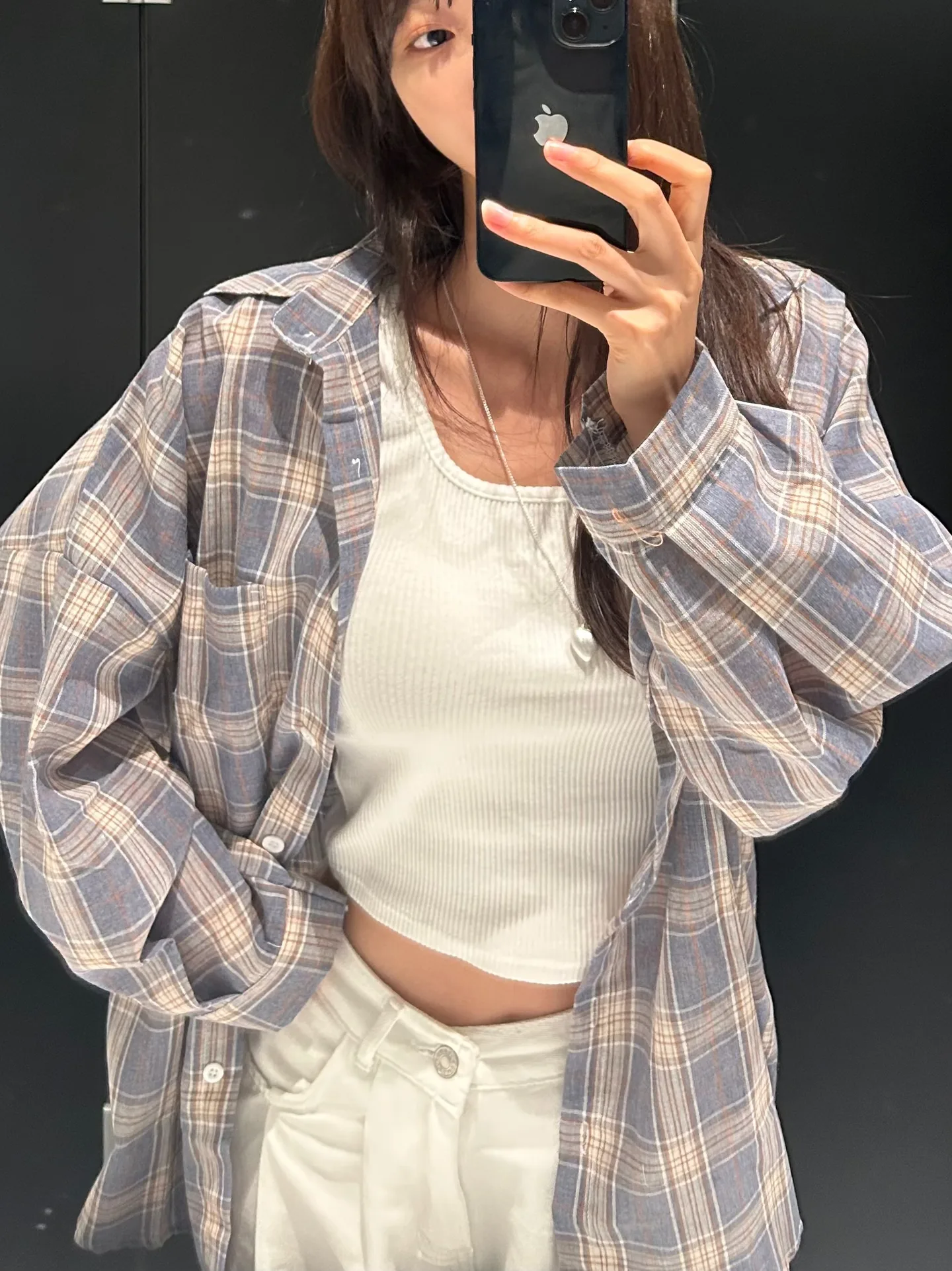 스퀘어넥 민소매 데일리 기본 골지 나시 - tee 상세 23