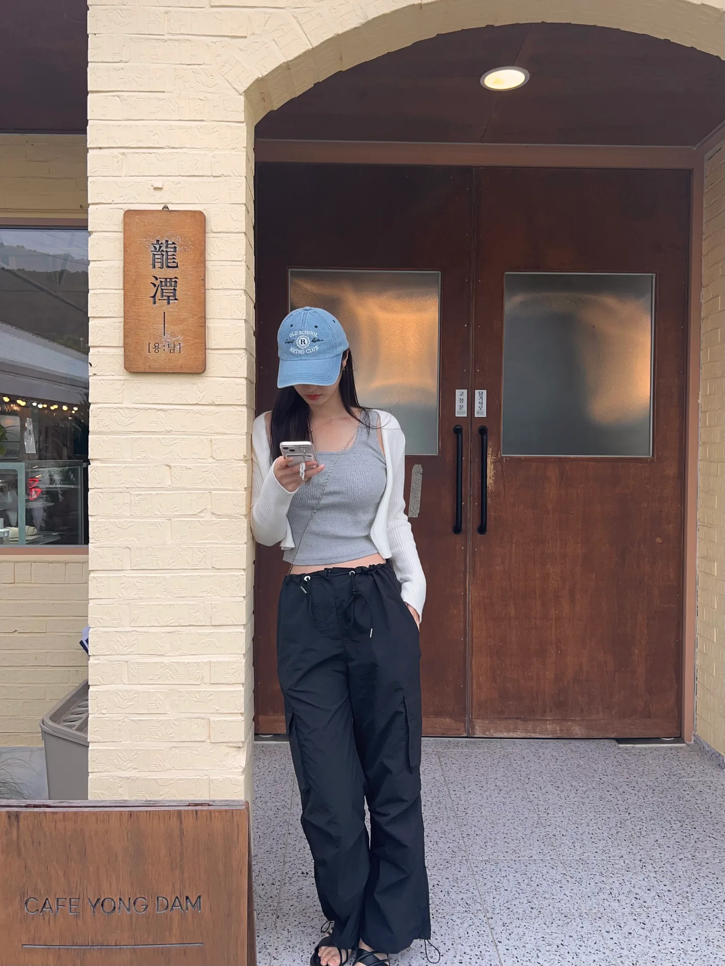 스퀘어넥 민소매 데일리 기본 골지 나시 - tee 상세 24