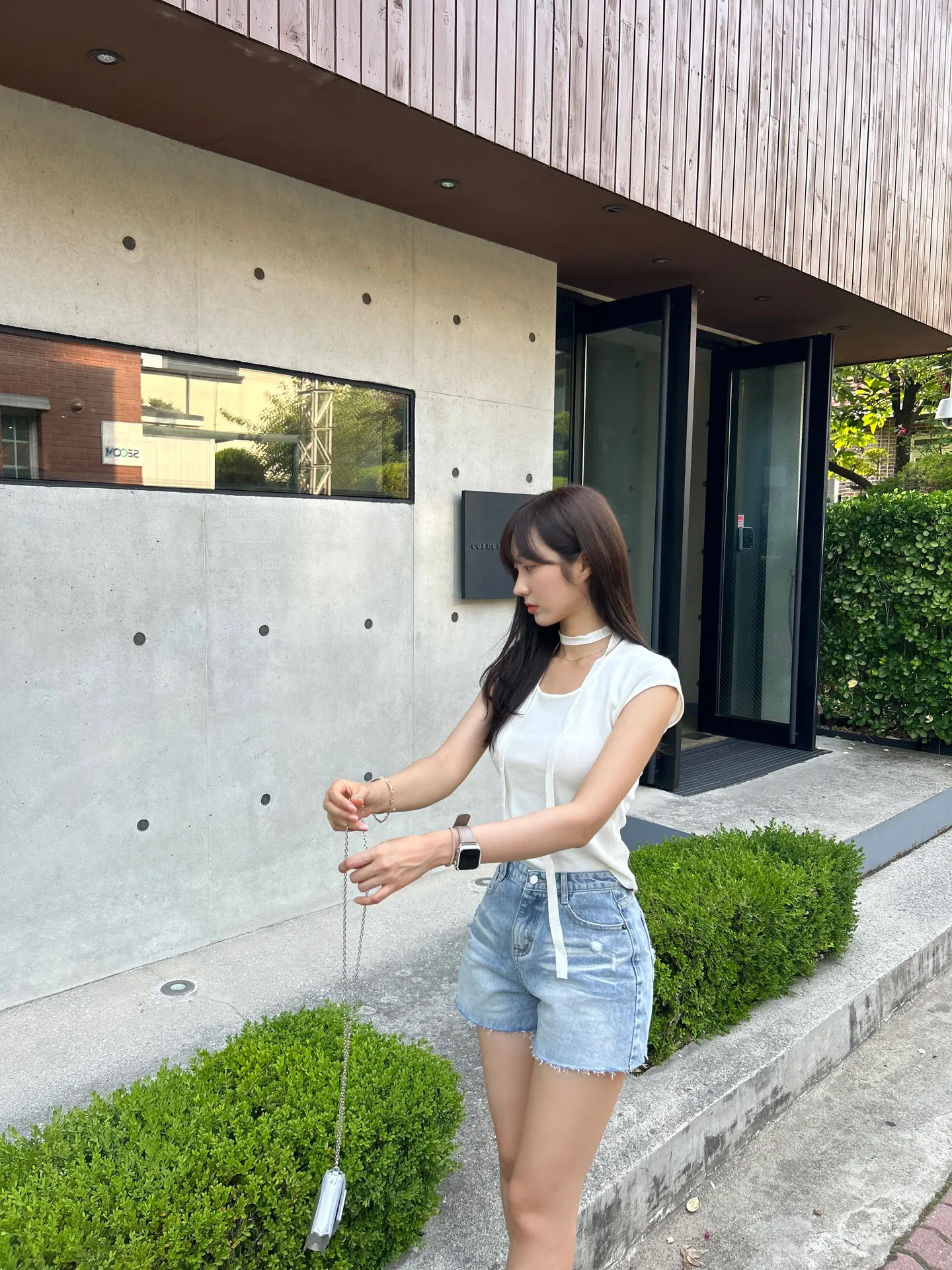 캣브러쉬 워싱 데님 숏팬츠 반바지 - pt 13