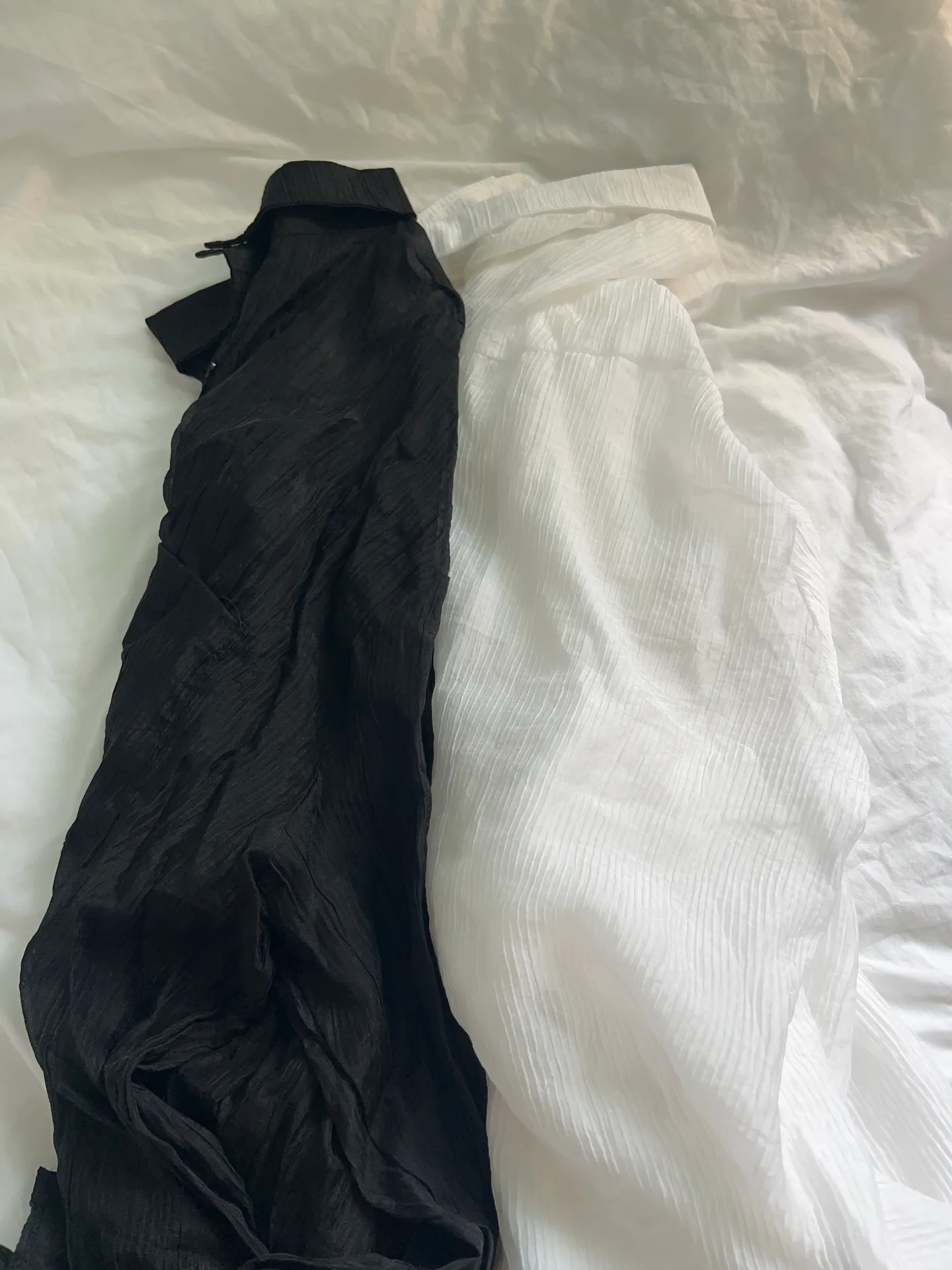 여름 지짐이 카라 단추 오버핏 루즈핏 롱 얇은 남방 셔츠 장마룩 - sh 상세 24