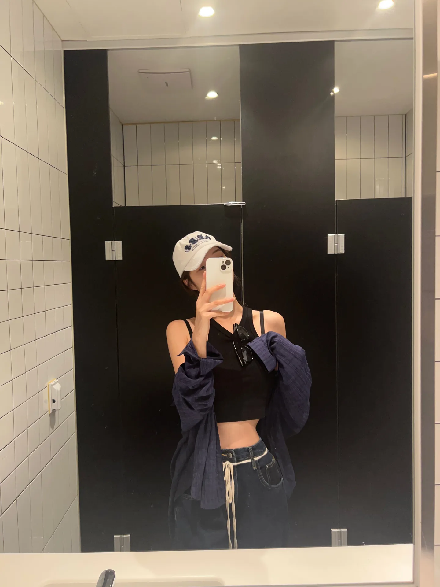 l까지핏넘예 하이웨스트 스트링 진청 와이드 데님 팬츠 - pt 상세 18