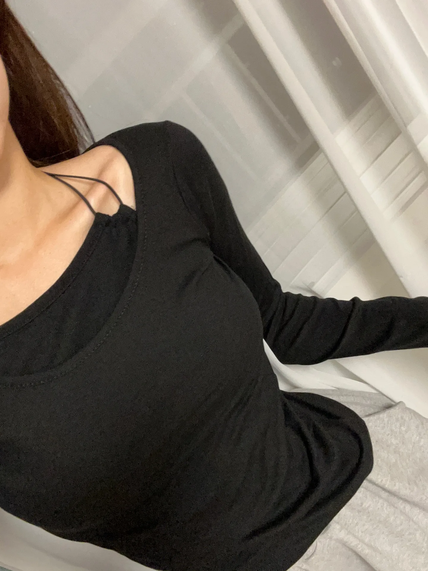 u넥 라운드넥 기본 긴팔티 레이어드긴팔티 - tee 12