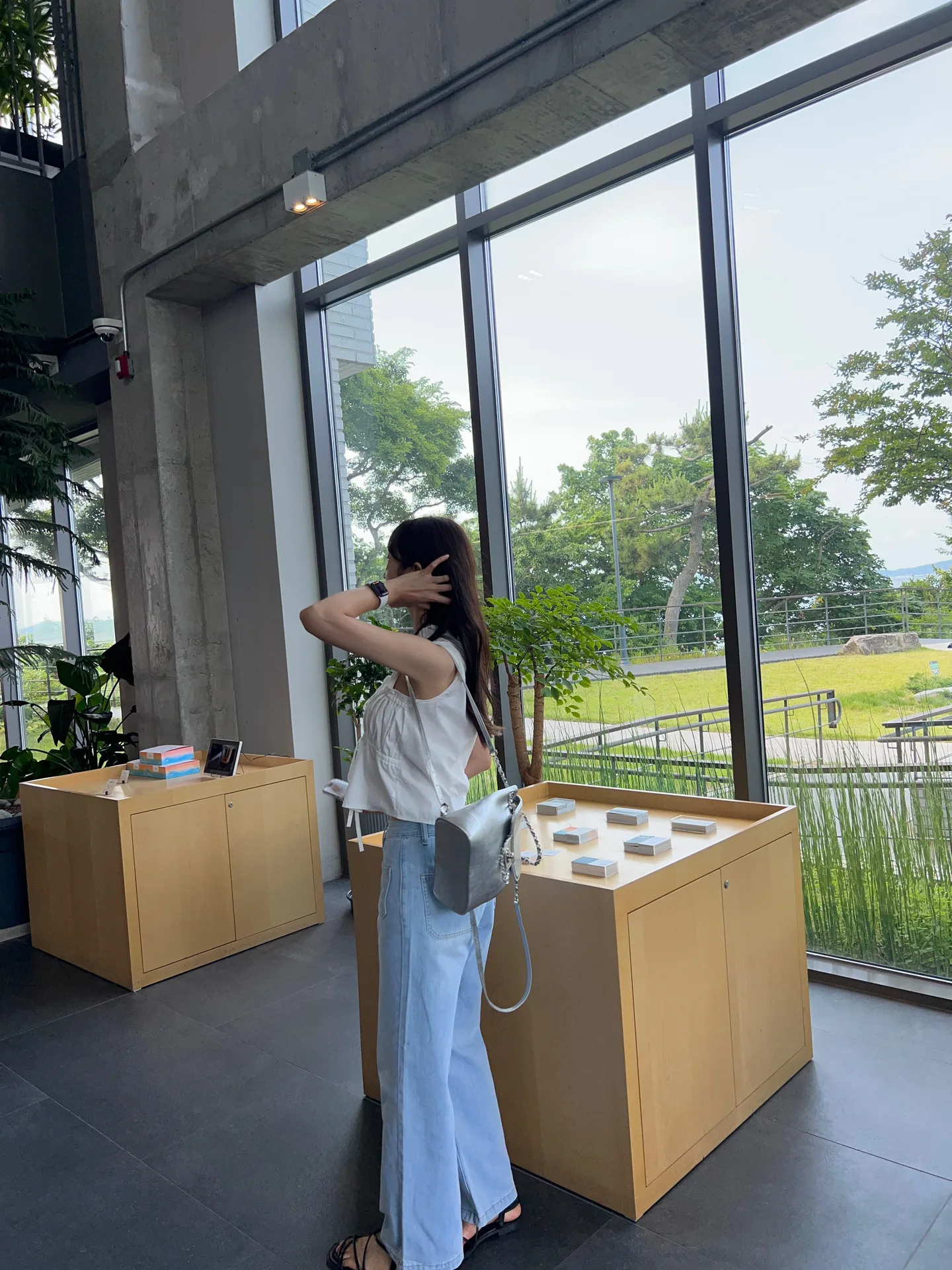 sxl까지사계절가능 앞포켓 일자핏 코튼 데님 와이드 팬츠 화이트데님 연청 - pt 상세 16