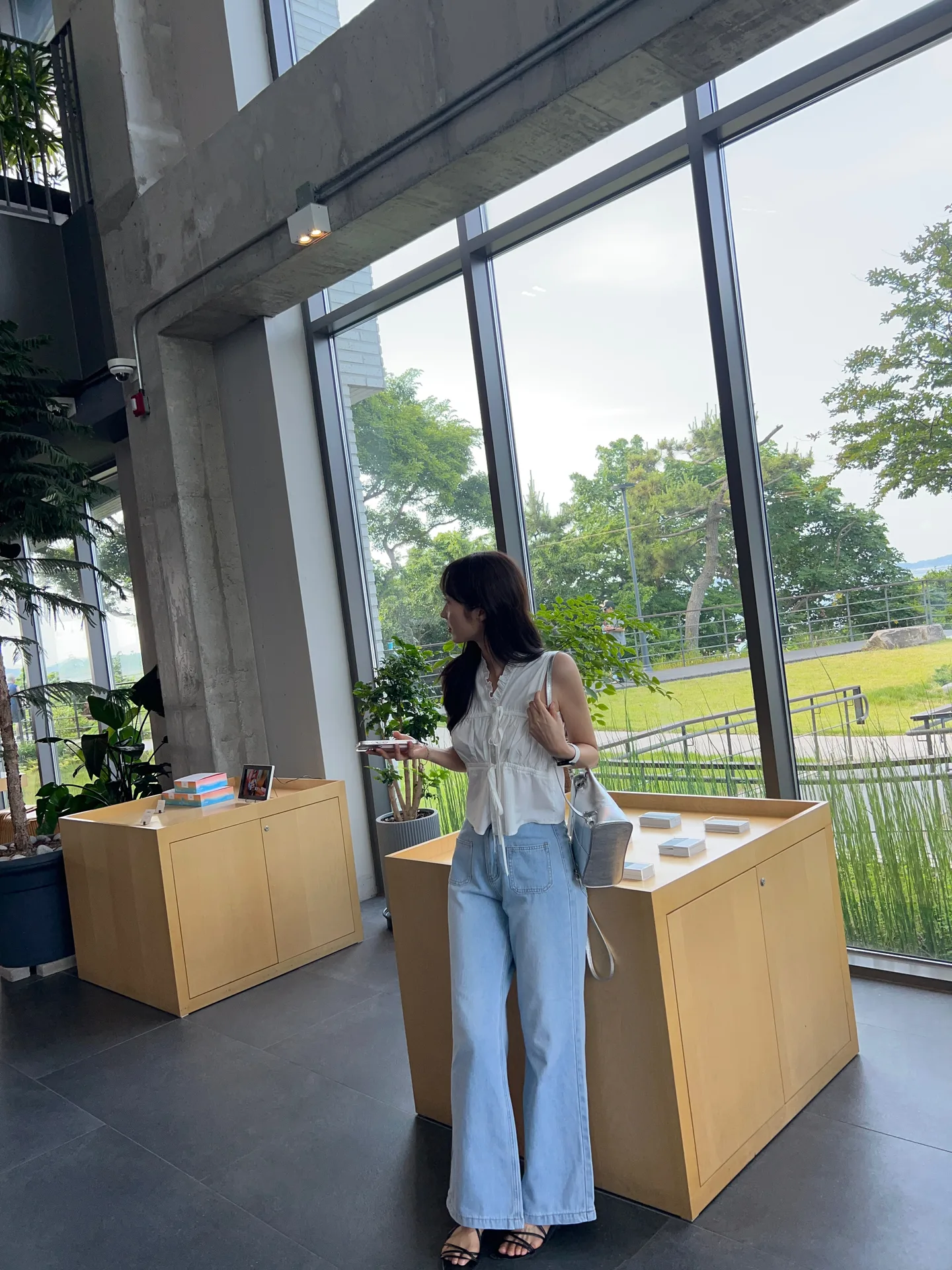 sxl까지사계절가능 앞포켓 일자핏 코튼 데님 와이드 팬츠 화이트데님 연청 - pt 상세 14