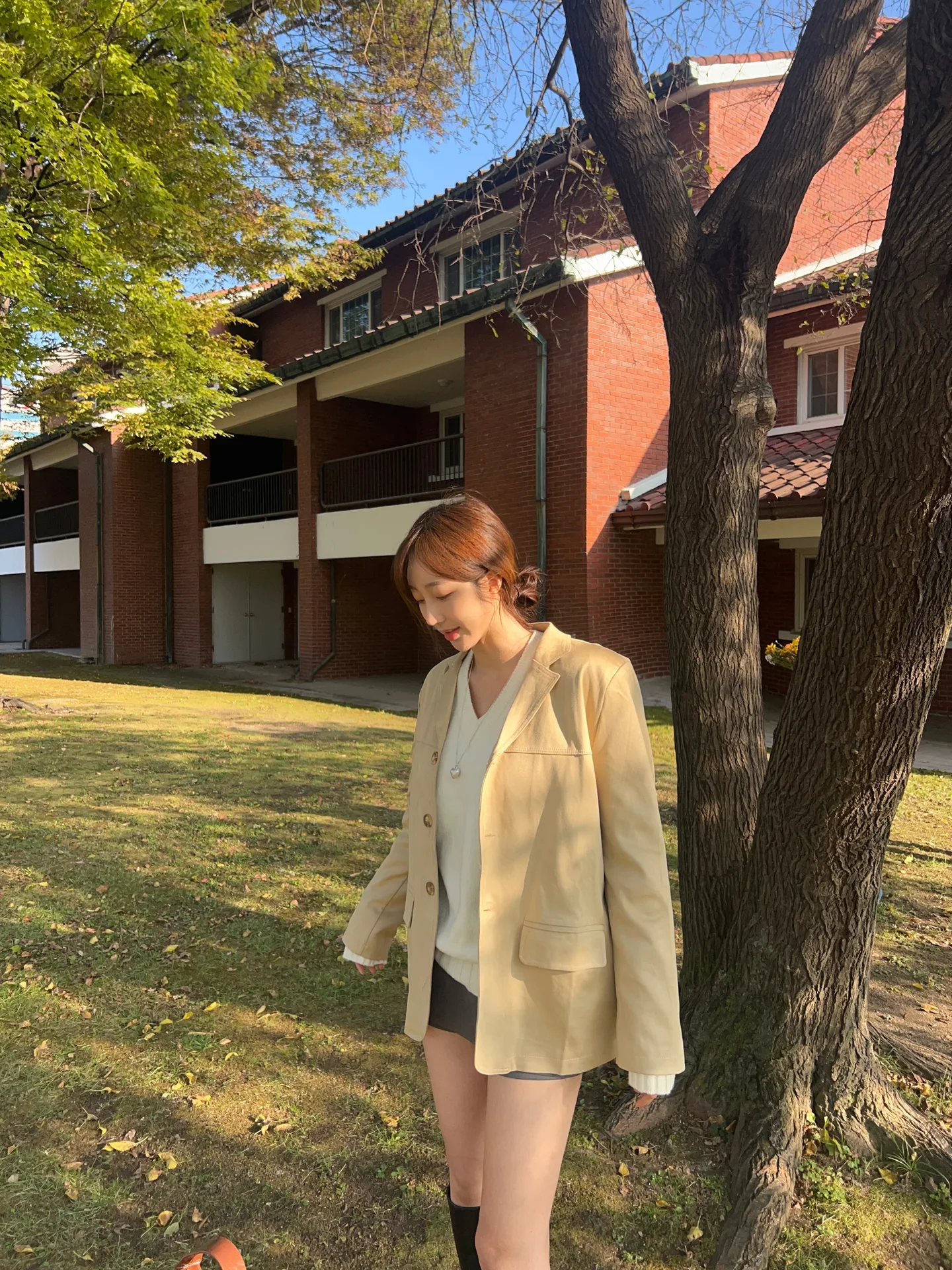 텍사스 가을 랩스커트 스웨이드 버클 옆트임 a라인 치마바지 - sk 상세 13