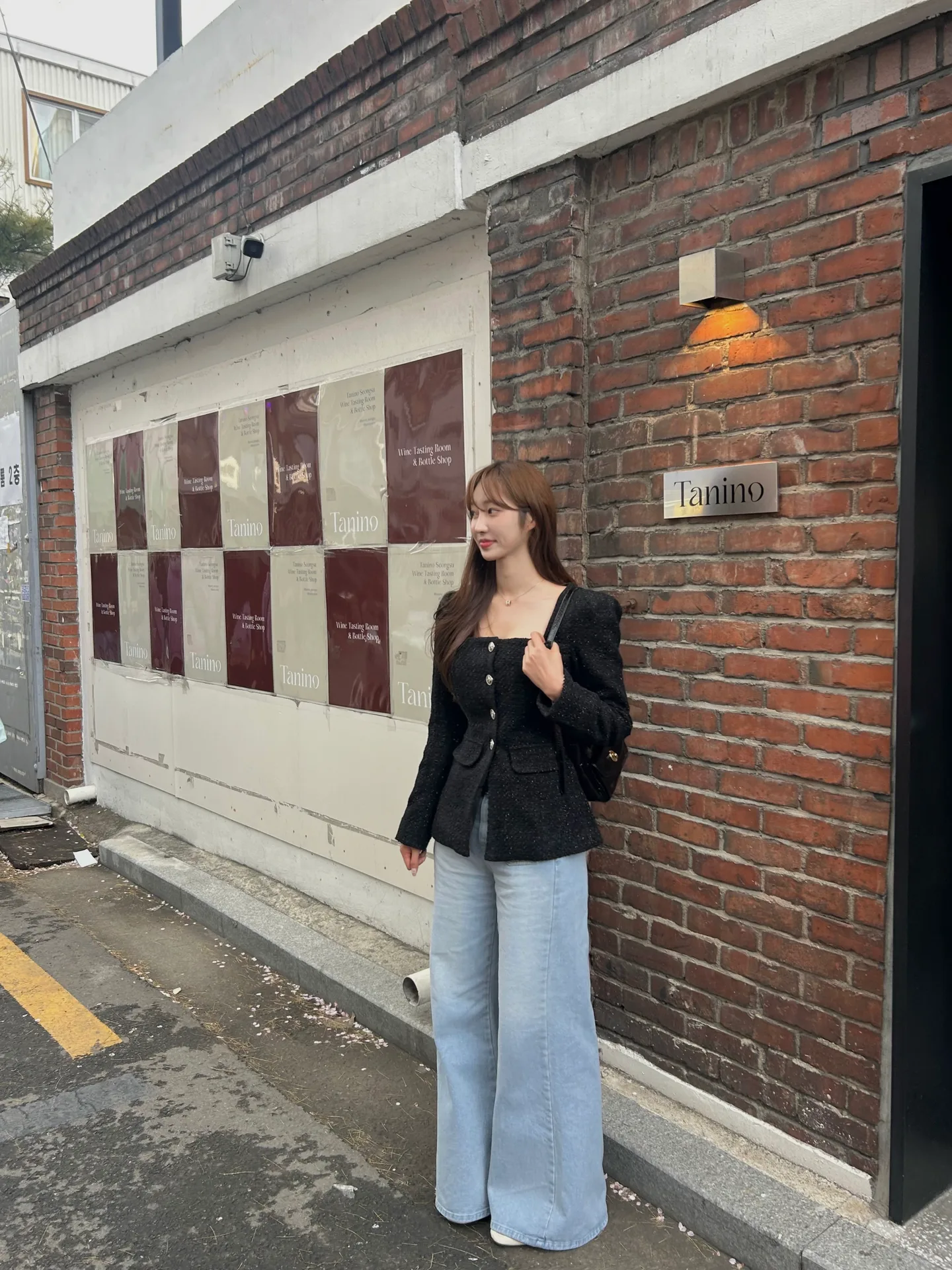 샌드브러쉬 와이드 포켓 롱 맥시 데님바지 - pt