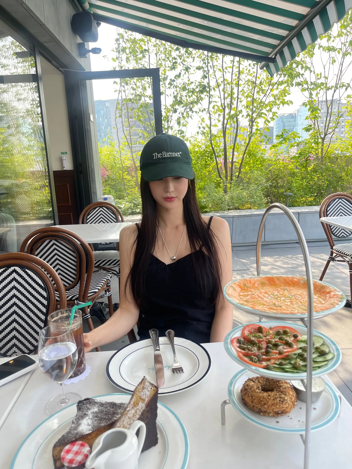 시스루 레이어드 꽃자수 언발란스 ops - ops 상세 18