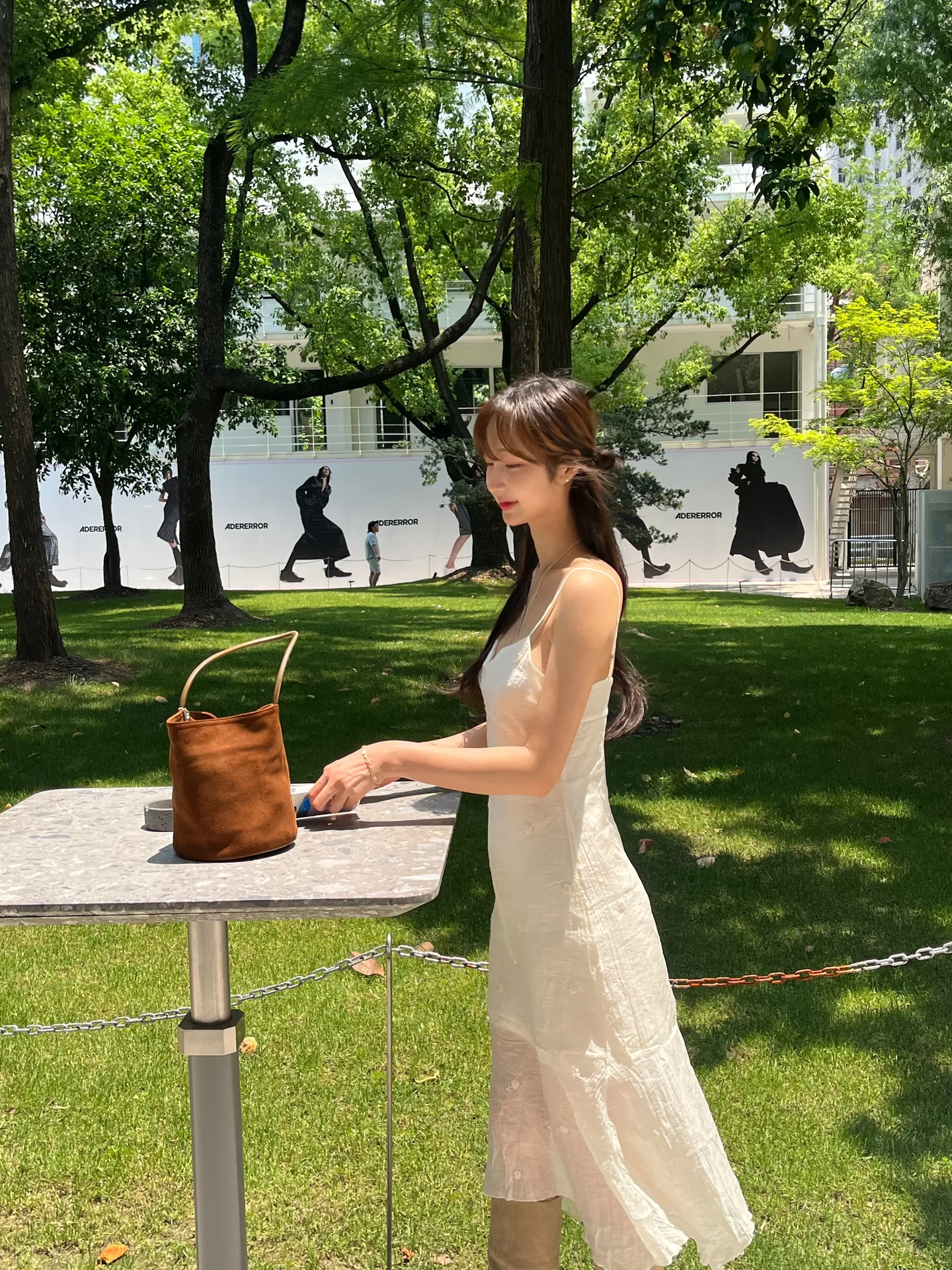 시스루 레이어드 꽃자수 언발란스 ops - ops 상세 9