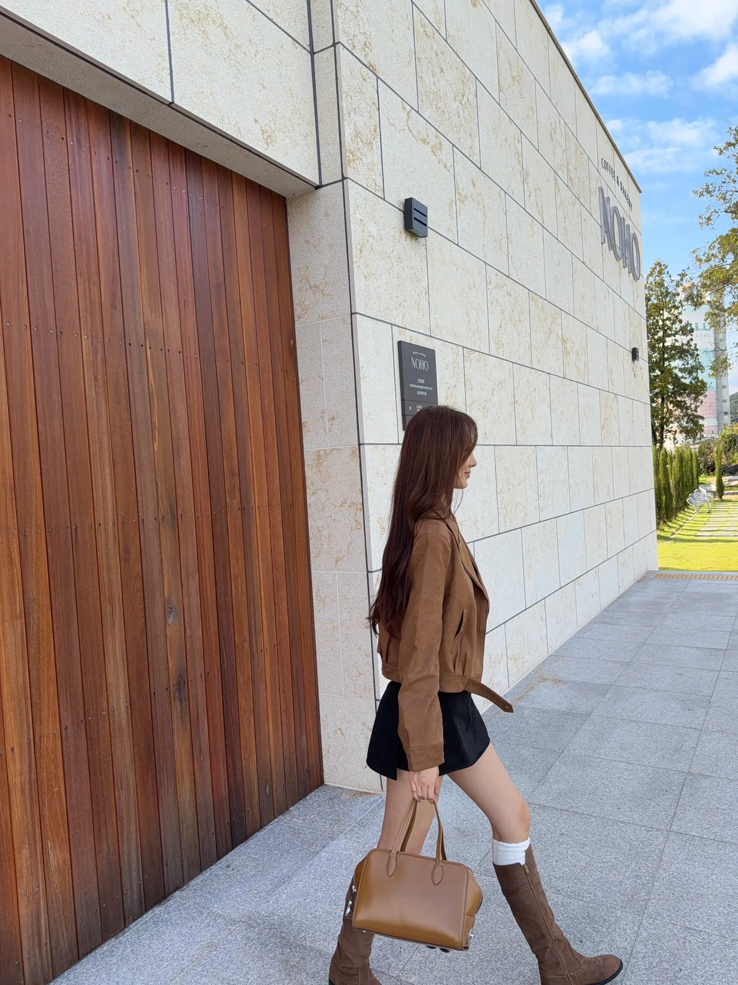 웨인 스웨이드 가죽 크롭 자켓 - jk 상세 8