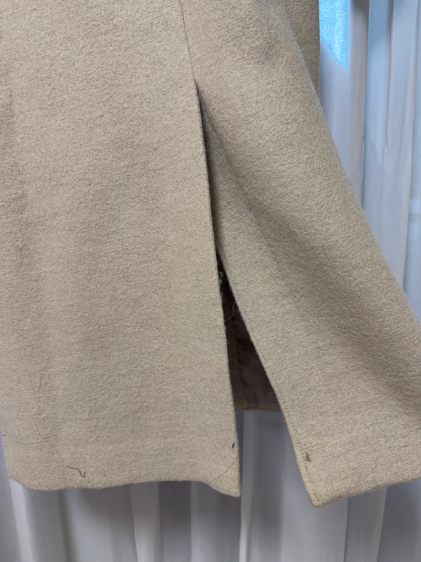 울 헤어리 알파카 오버핏 핸드메이드 롱코트 - ct 상세 31
