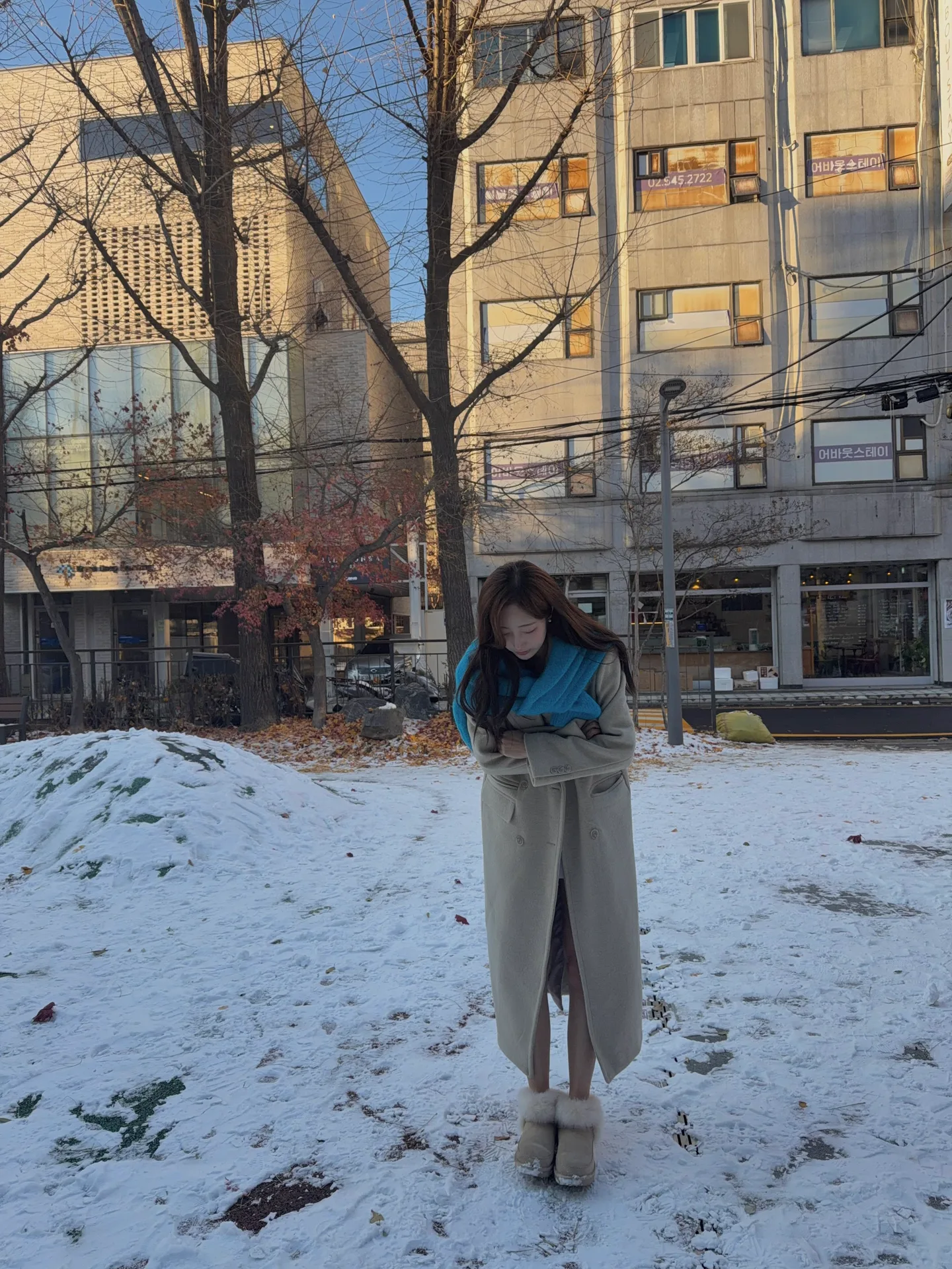 울 헤어리 알파카 오버핏 핸드메이드 롱코트 - ct 13