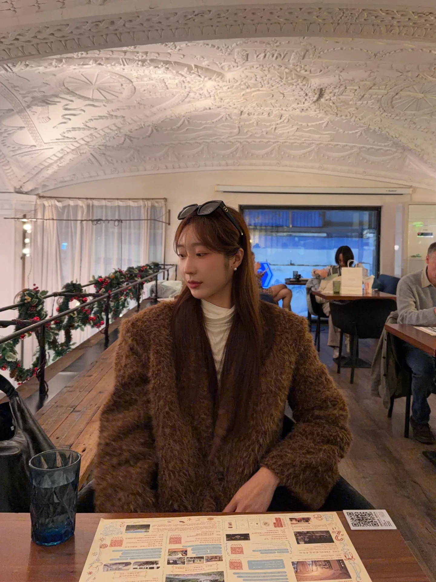 모헤어 앙고라 오버핏 겨울 퍼 자켓 코트 - ct 상세 9