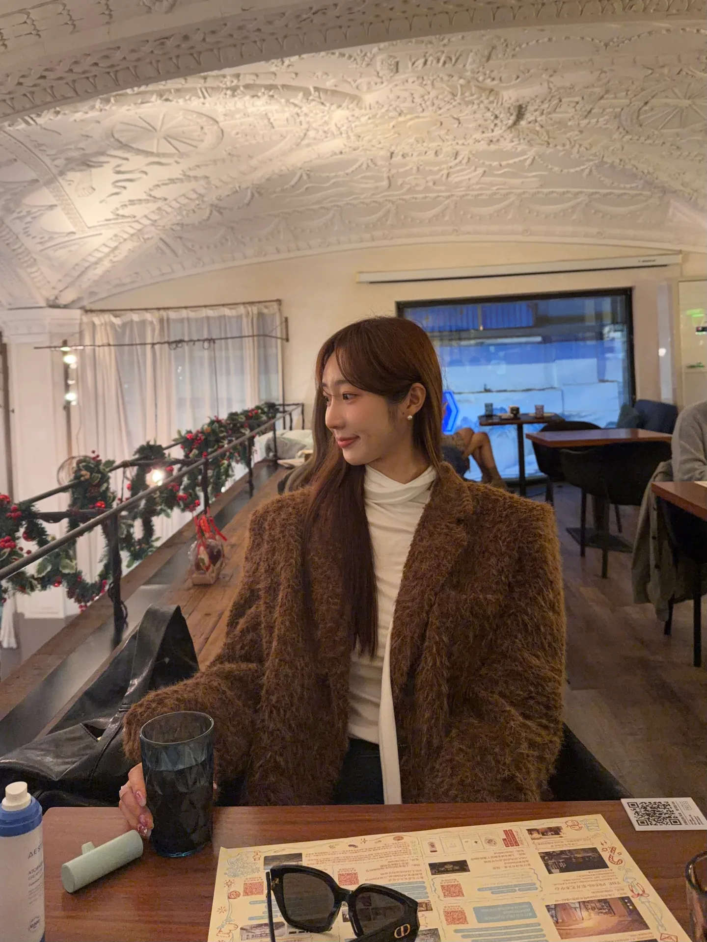 레이어드 스판 롱슬리브 스카프 머플러 반목폴라티 - tee 상세 11