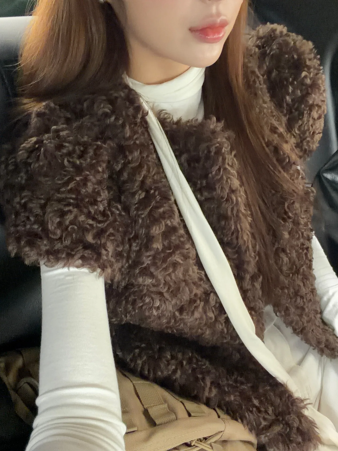 레이어드 스판 롱슬리브 스카프 머플러 반목폴라티 - tee 상세 19
